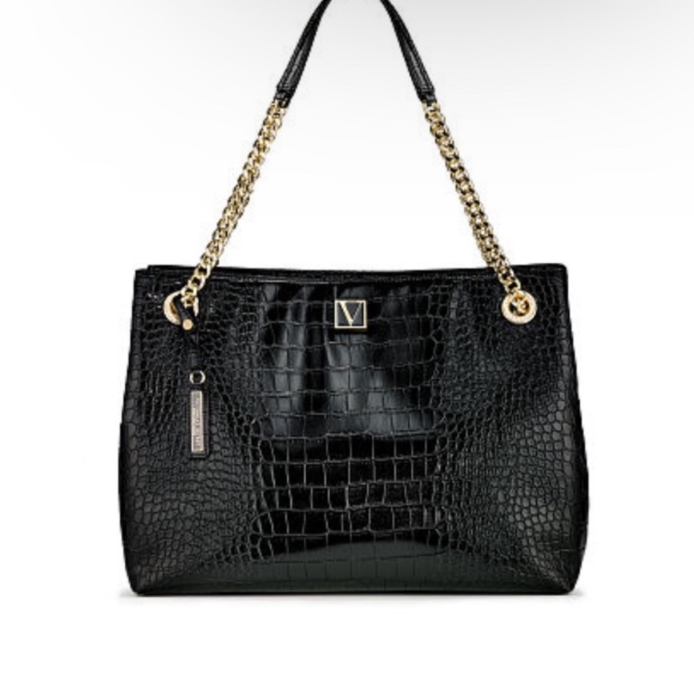 Victorias Secret Croc Tote Bag Medium